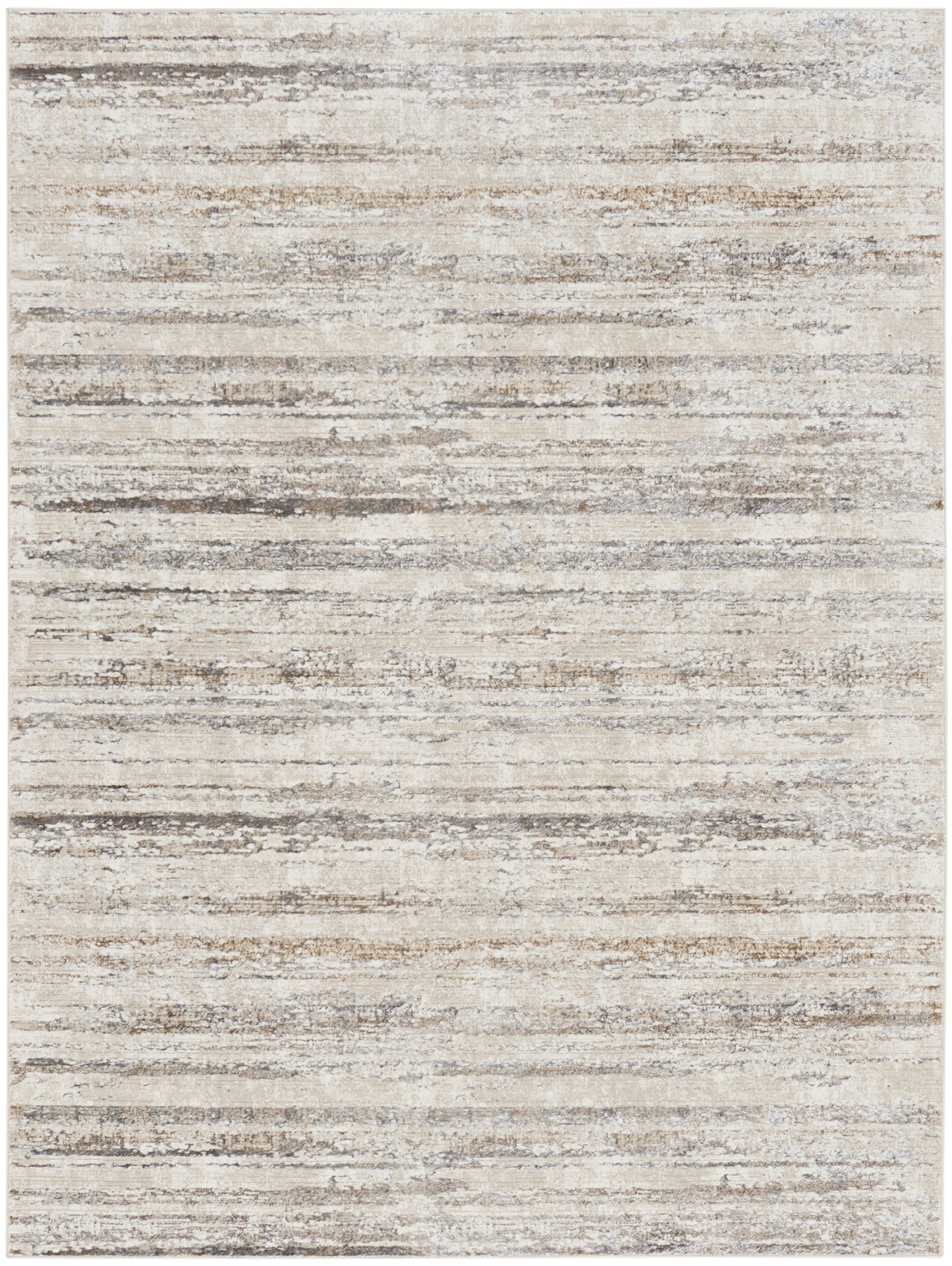 Nourison Glitz 9' x 12' Cream Grey Modern Indoor Rug