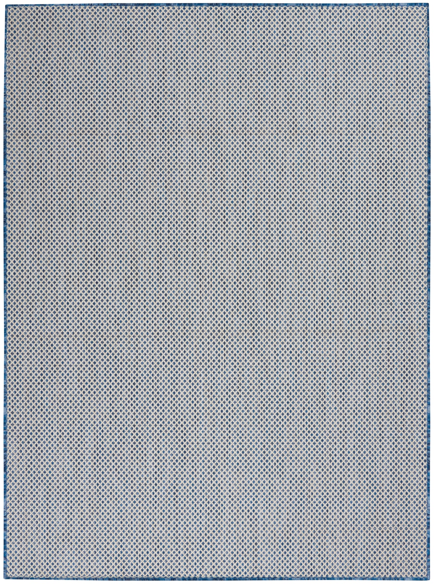 Nourison Courtyard 4' x 6' Ivory Blue Modern Rug