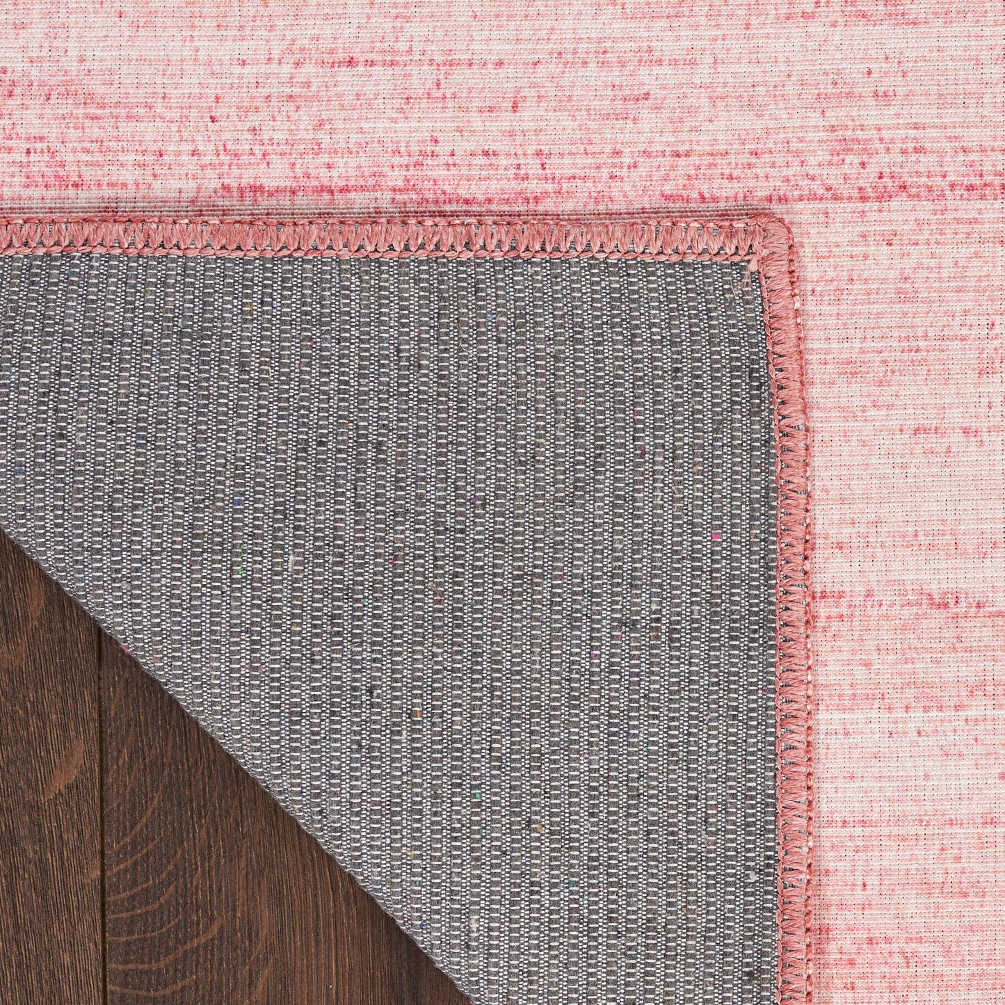 Nourison Washable Essentials 4' x 6' Pink Modern Indoor Rug