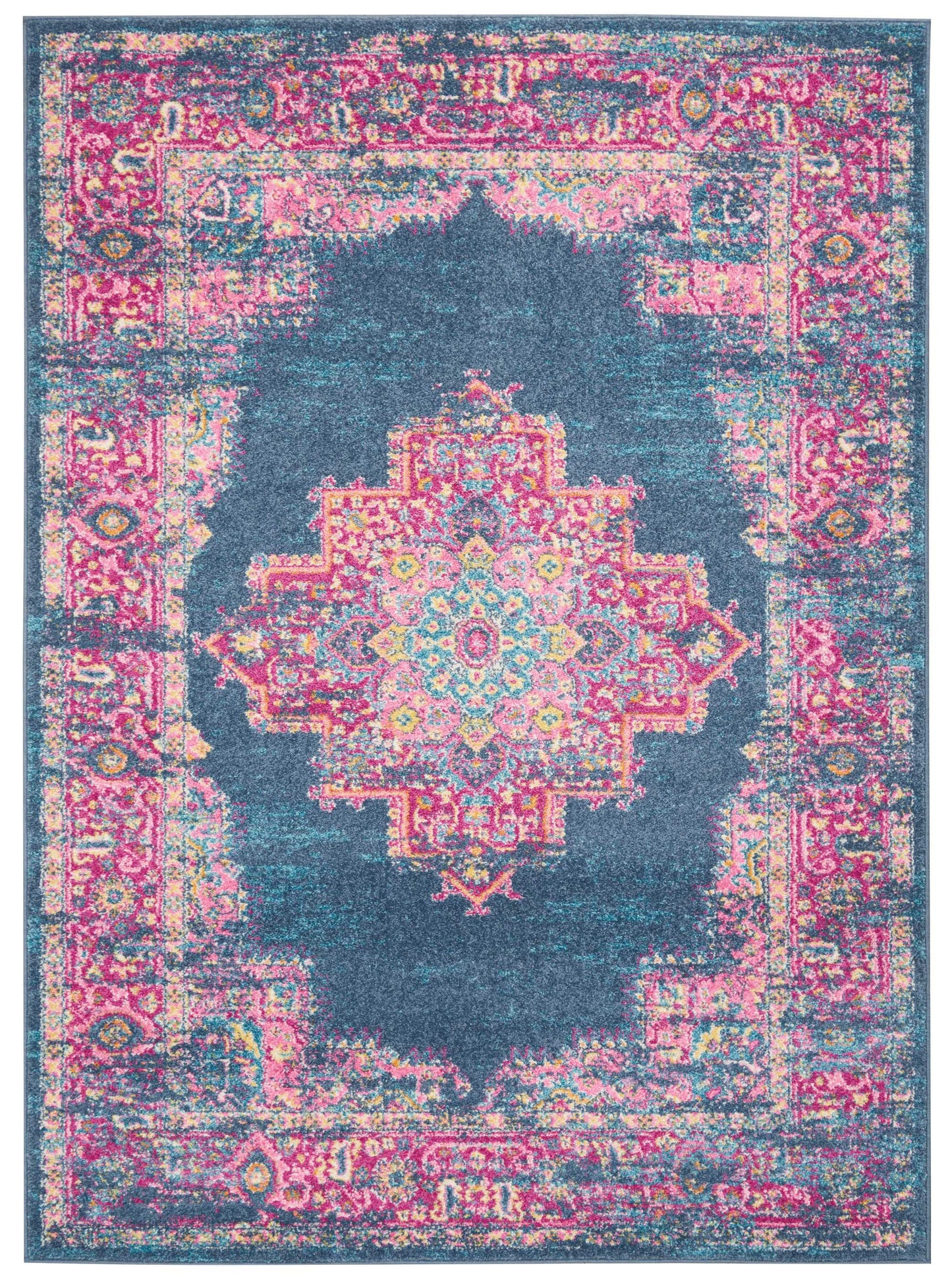 Nourison Passion 5'3" x 7'3" Blue Bohemian Indoor Rug