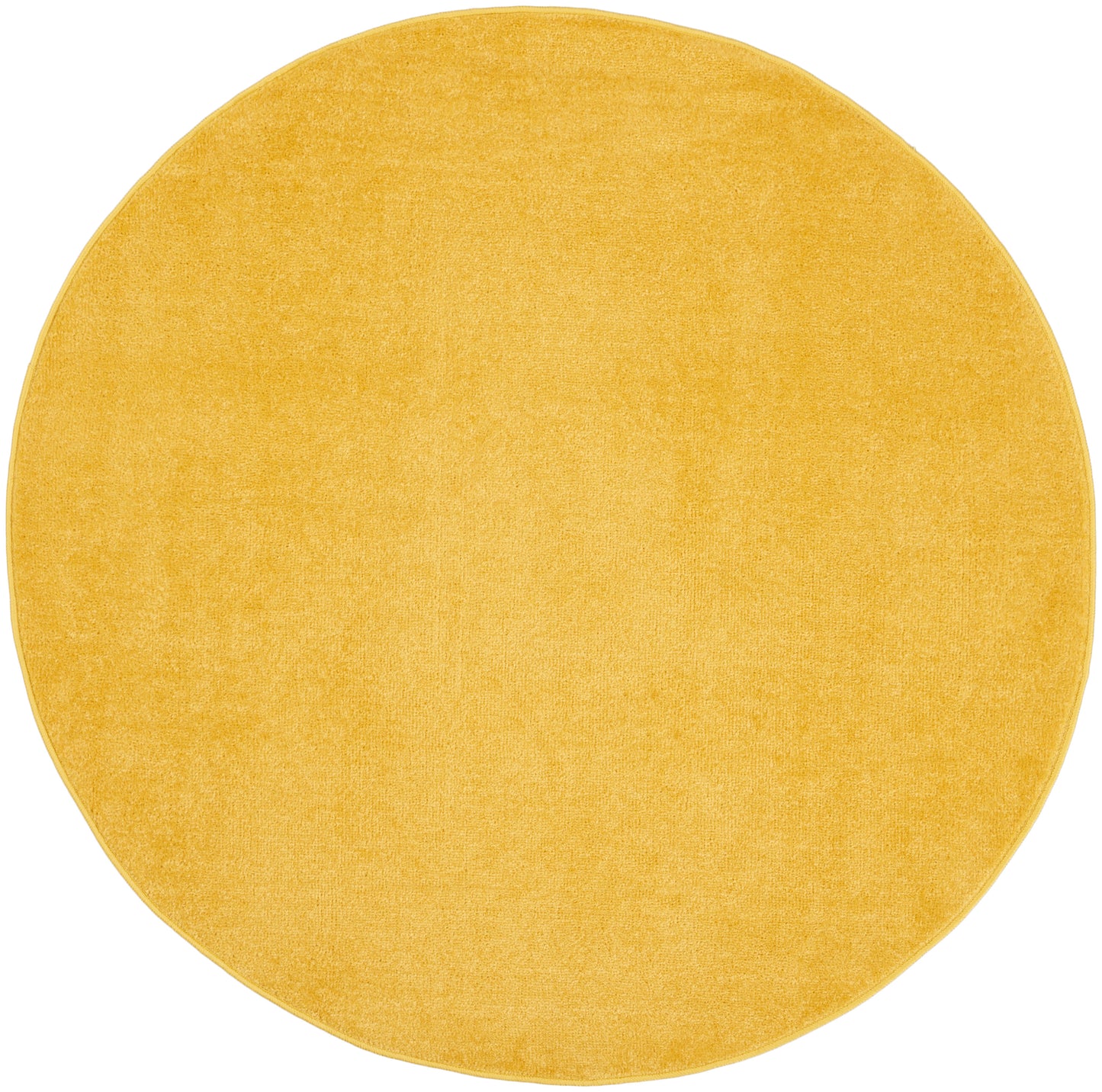 Nourison Nourison Essentials 4' x Round Yellow Outdoor Rug