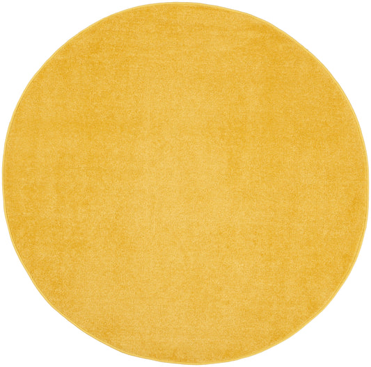 Nourison Nourison Essentials 4' x Round Yellow Outdoor Rug