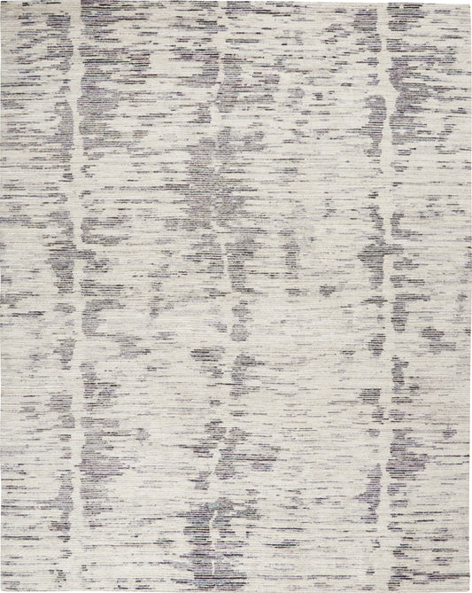 Nourison Ocean 8'6" x 11'6" Cream Charcoal Modern Indoor Rug