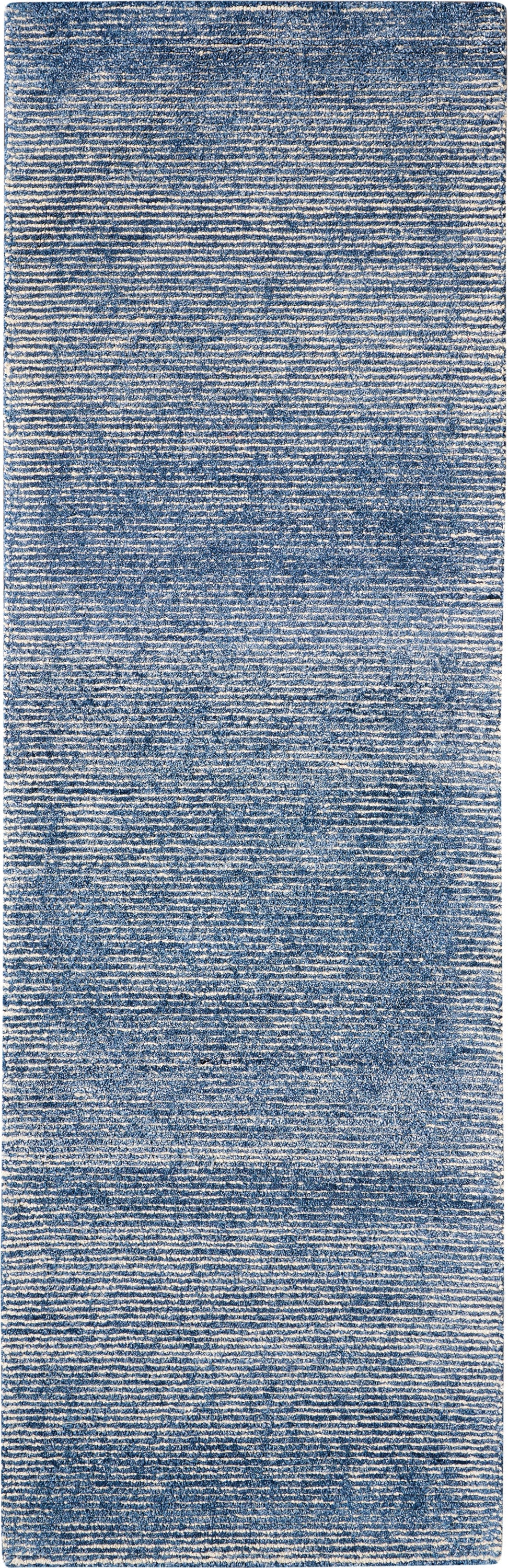 Nourison Weston 2'3" x 7'6" Aegean Blue Modern Indoor Rug