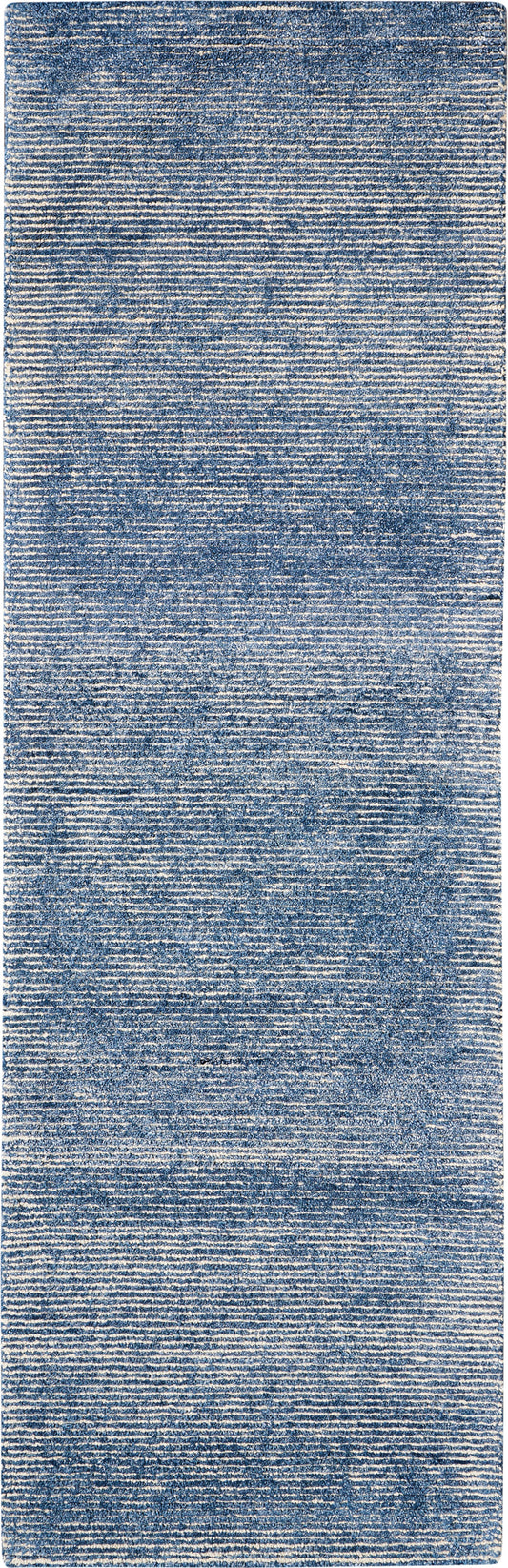 Nourison Weston 2'3" x 7'6" Aegean Blue Modern Indoor Rug