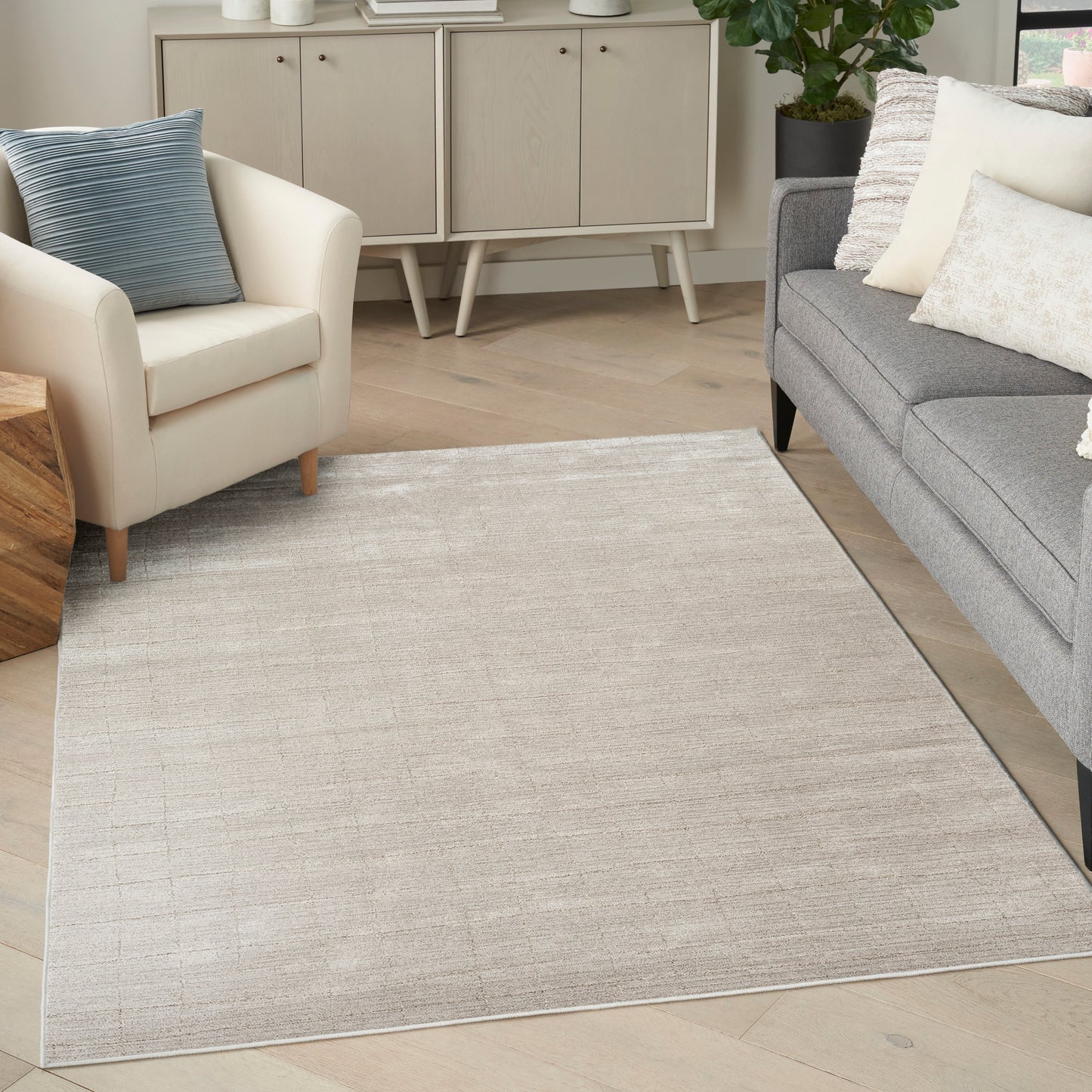 Nourison Andes 9' x 12' Grey Scandinavian Indoor Rug