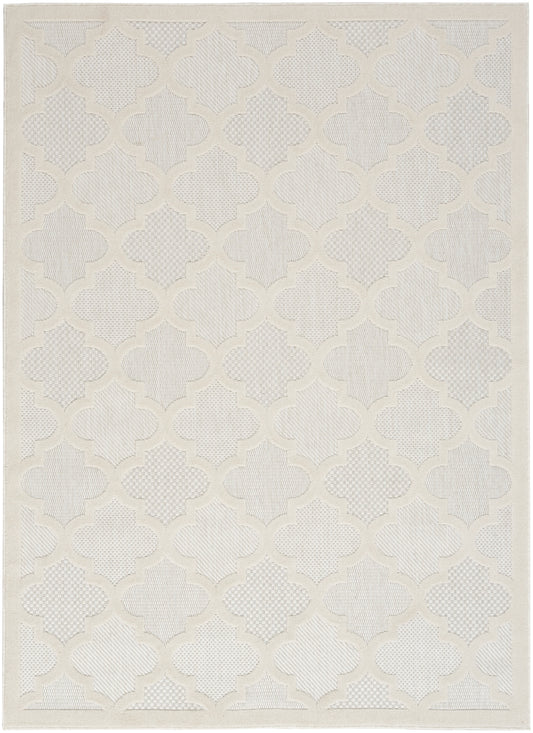 Nourison Easy Care 4' x 6' Ivory White Modern Rug