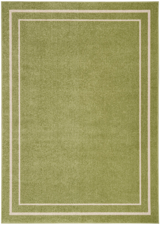 Nourison Nourison Essentials 6' x 9' Green Ivory Contemporary Rug