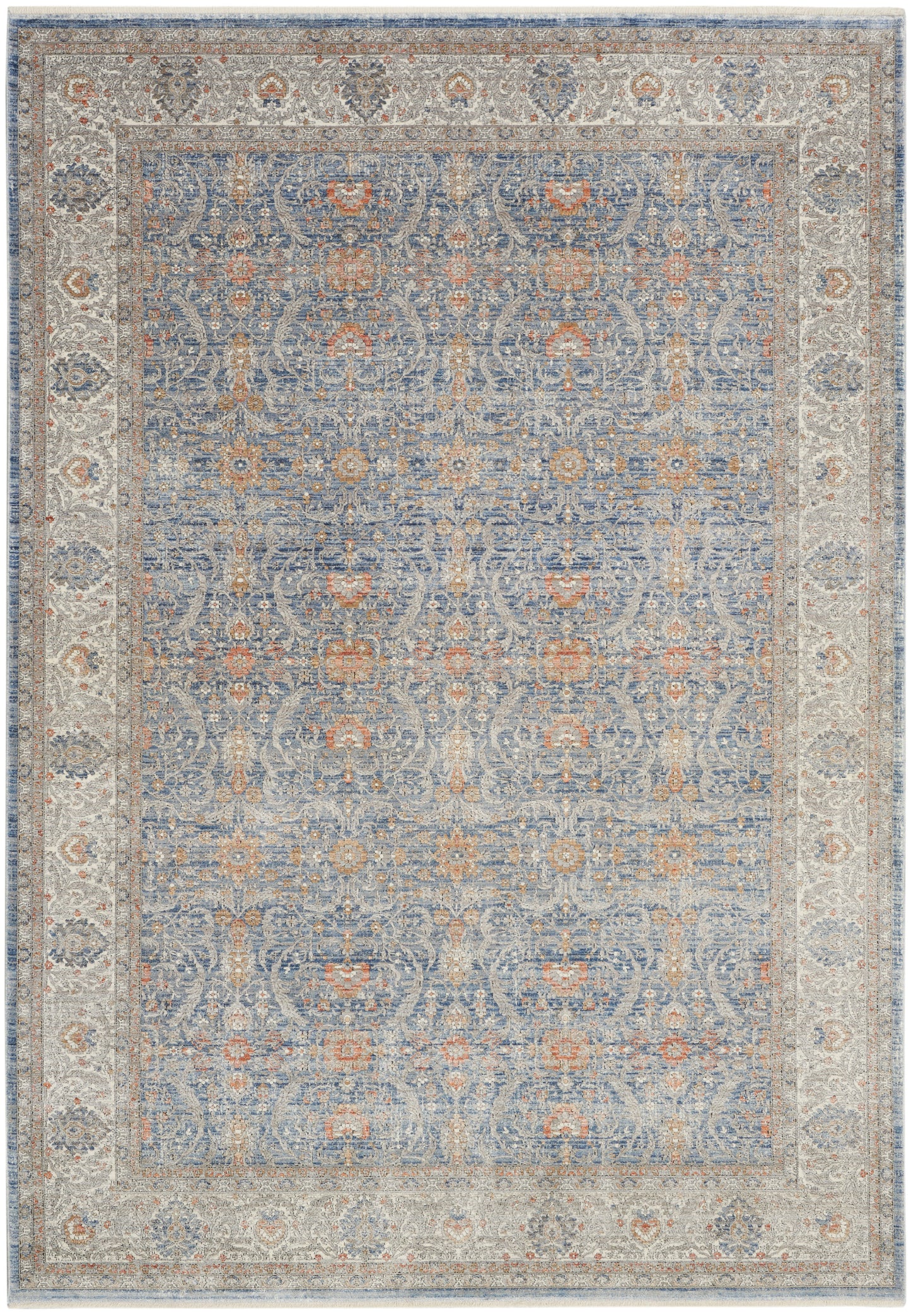 Nourison Starry Nights 9'10" x 12'6" Light Blue Vintage Indoor Rug