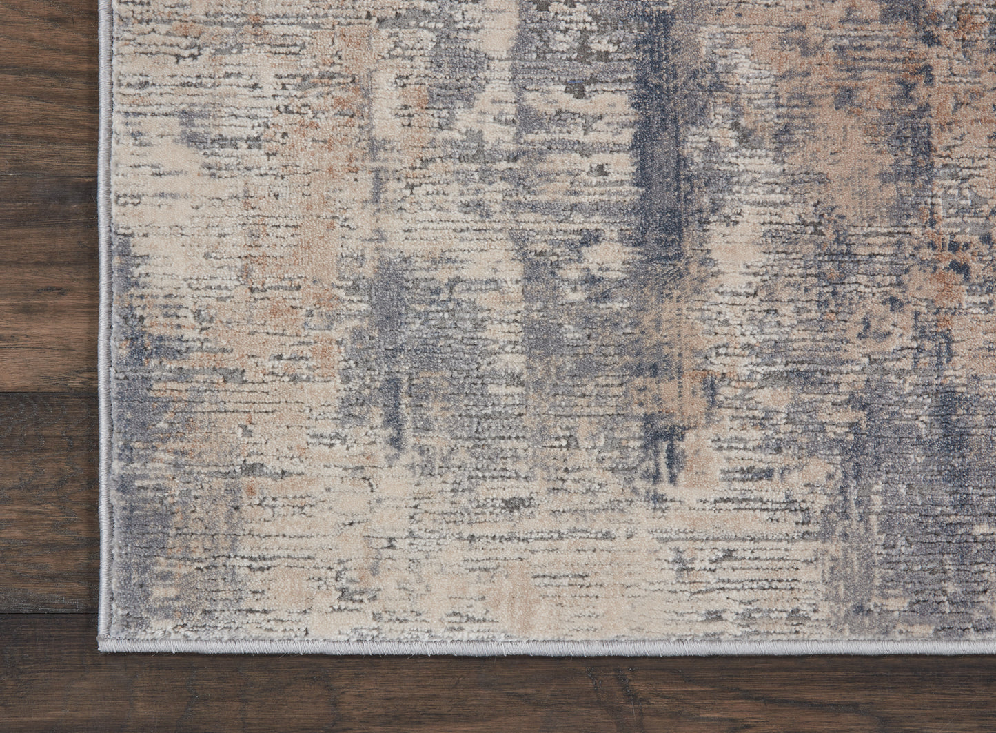 Nourison Rustic Textures 2'2" x 7'6" Beige Grey Modern Indoor Rug