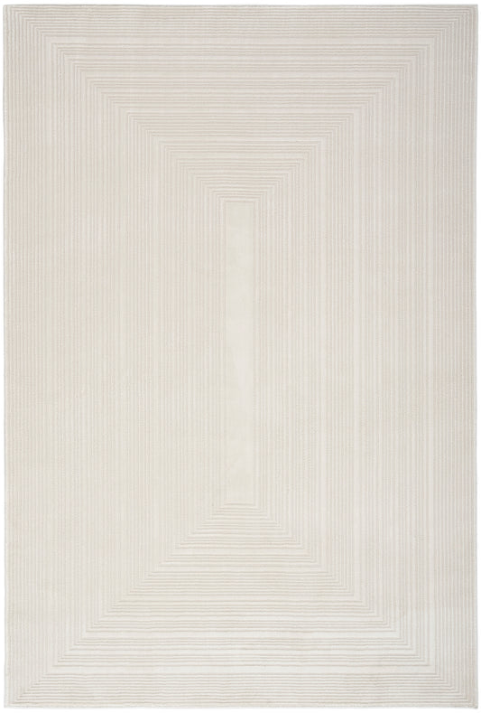 Calvin Klein CK024 Irradiant 3'11" x 5'11" Ivory Modern Indoor Rug