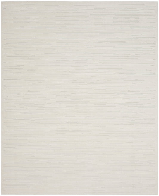 Nourison Care Free 7'10" x 9'10" Ivory Modern Indoor Rug