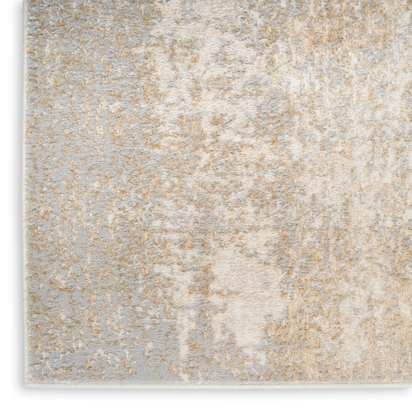 Nourison Ambiance 7'10" x 9'10" Ivory Silver Modern Indoor Rug