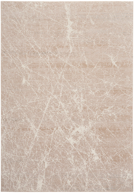 Nourison Exhale 3'11" x 5'11" Mocha Ivory Modern Indoor Rug