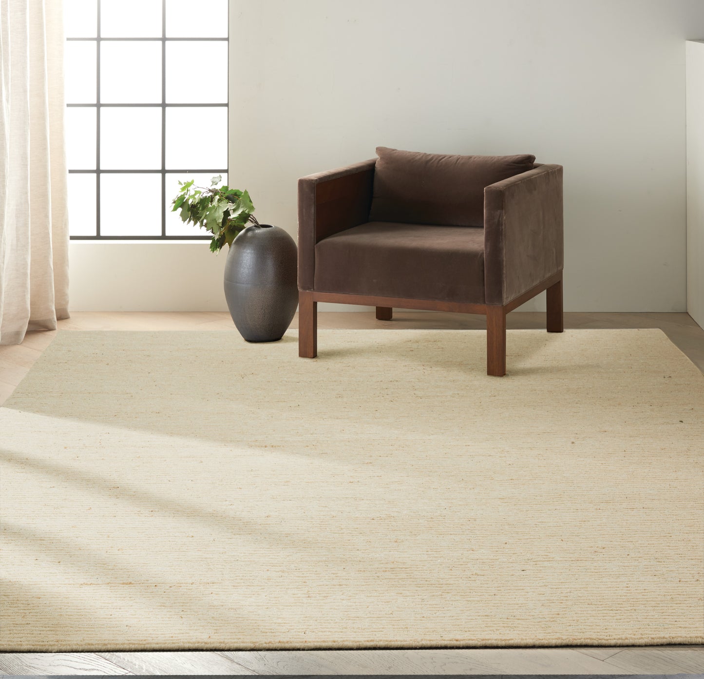 Calvin Klein Kathmandu 9' x 12' Natural Modern Indoor Rug