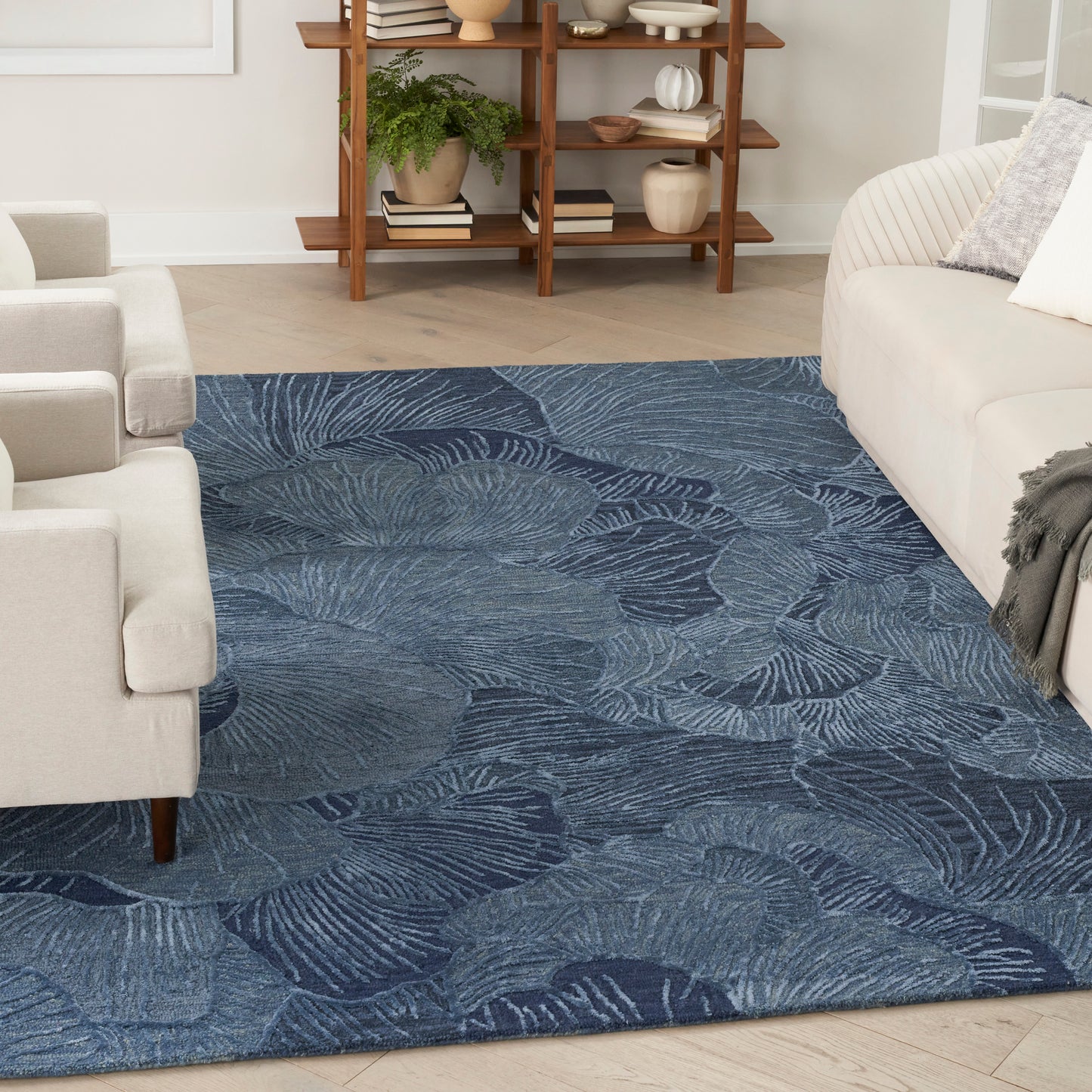 Nourison Avra 8'6" x 11'6" Blue Modern Indoor Rug