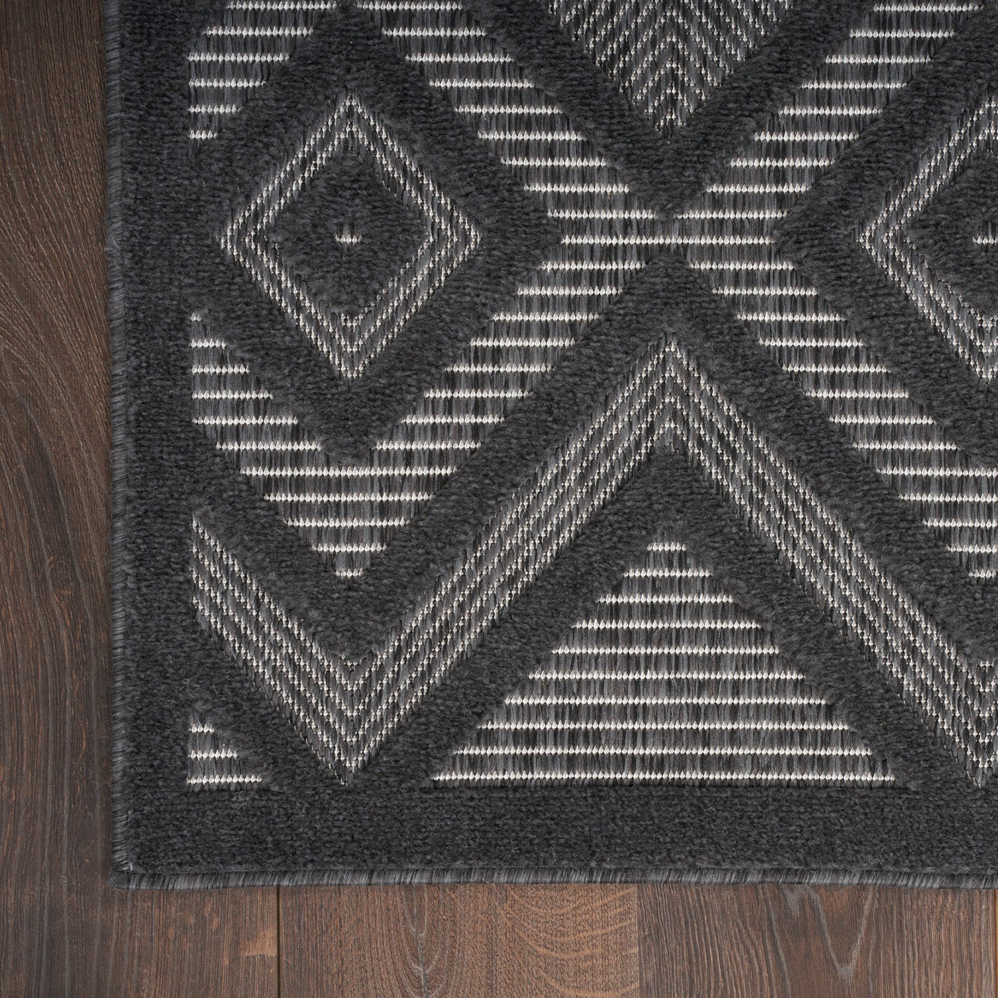 Nourison Versatile 7' x 10' Charcoal Black Modern Rug