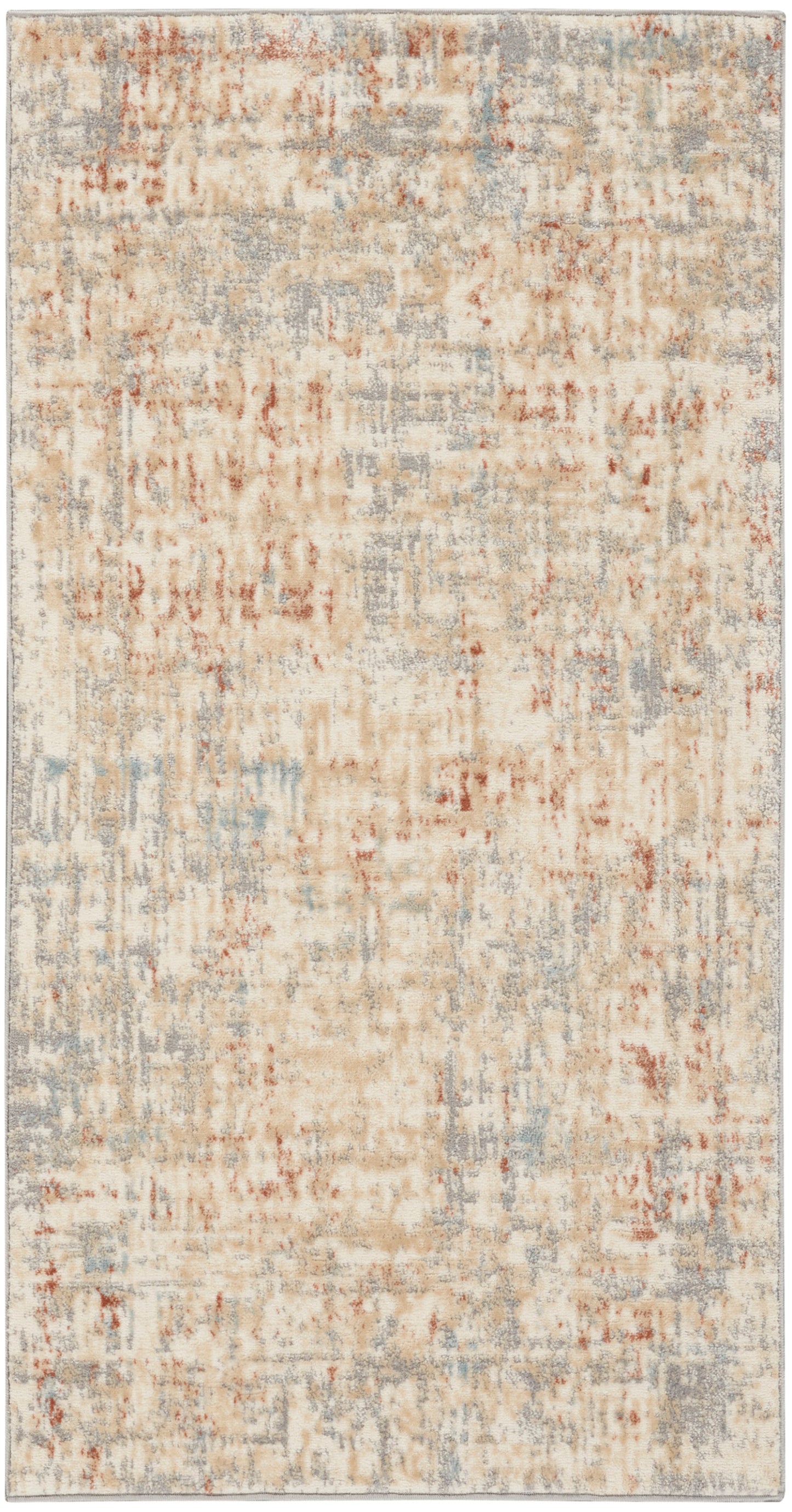 Calvin Klein CK005 Enchanting 3'2" x 5' Ivory Grey Modern Indoor Rug