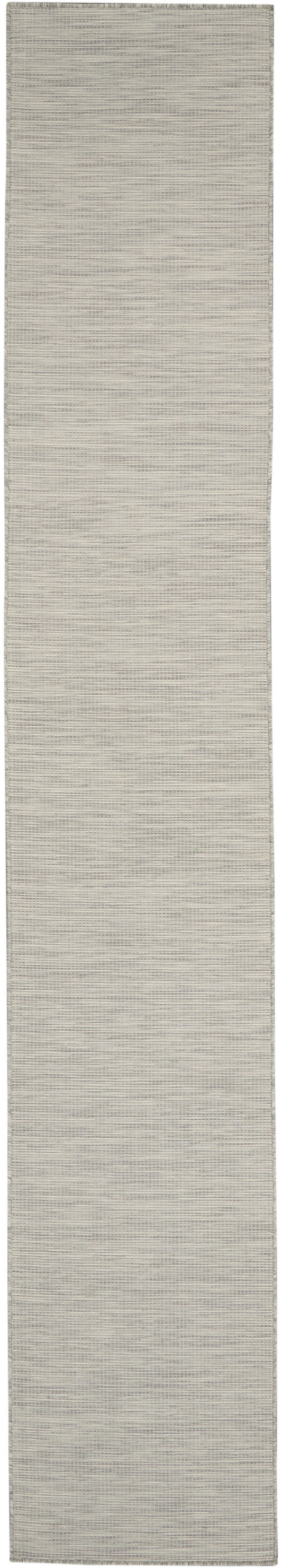 Nourison Positano 2'2" x 10' Light Grey Modern Rug