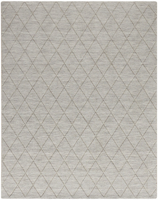 Nourison Wool Haven 7'9" x 9'9" Grey Modern Indoor Rug