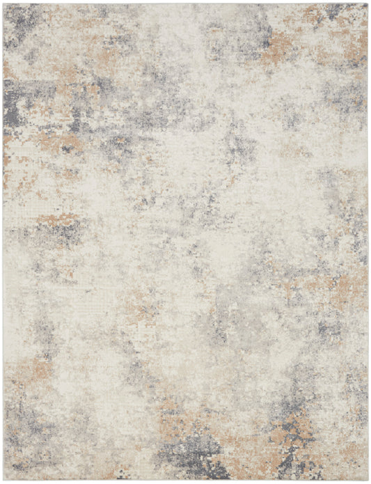 Calvin Klein CK005 Enchanting 8' x 10' Ivory Grey Modern Indoor Rug