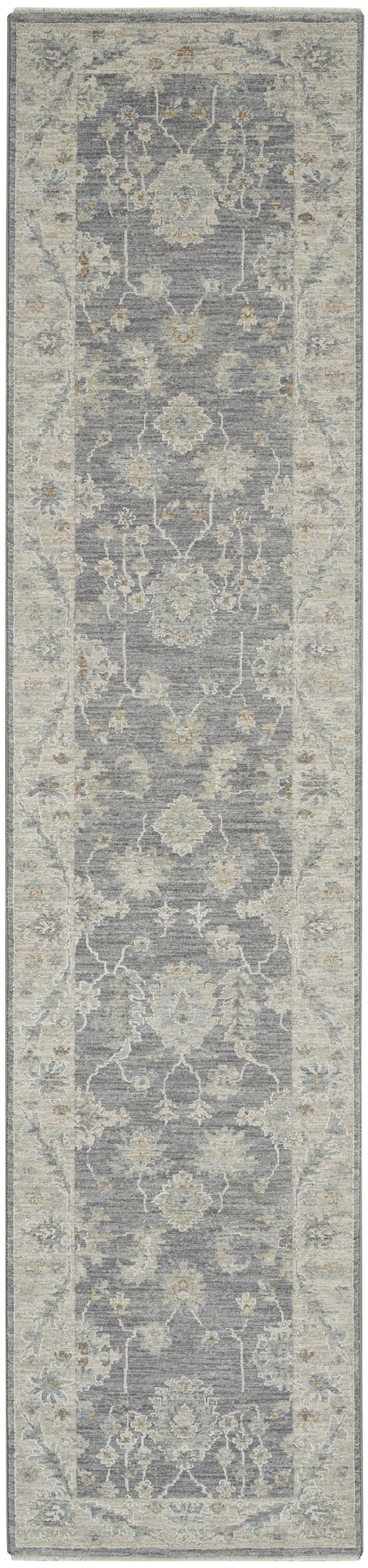 Nourison Infinite 2'3" x 10'2" Charcoal Vintage Indoor Rug