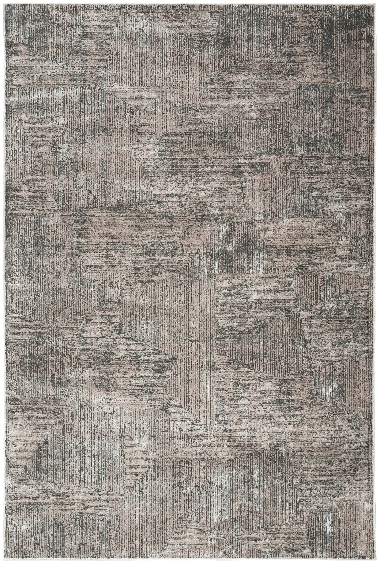 Calvin Klein CK024 Irradiant 5'3" x 7'3" Black Ivory Modern Indoor Rug