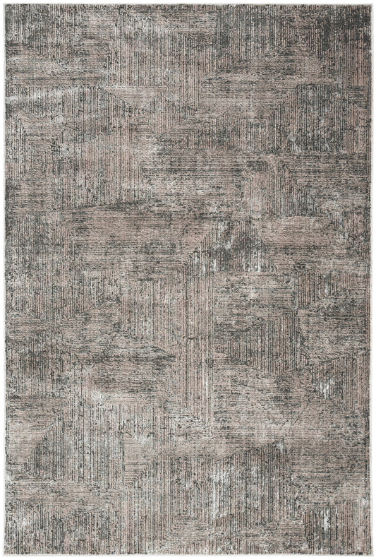 Calvin Klein CK024 Irradiant 5'3" x 7'3" Black Ivory Modern Indoor Rug