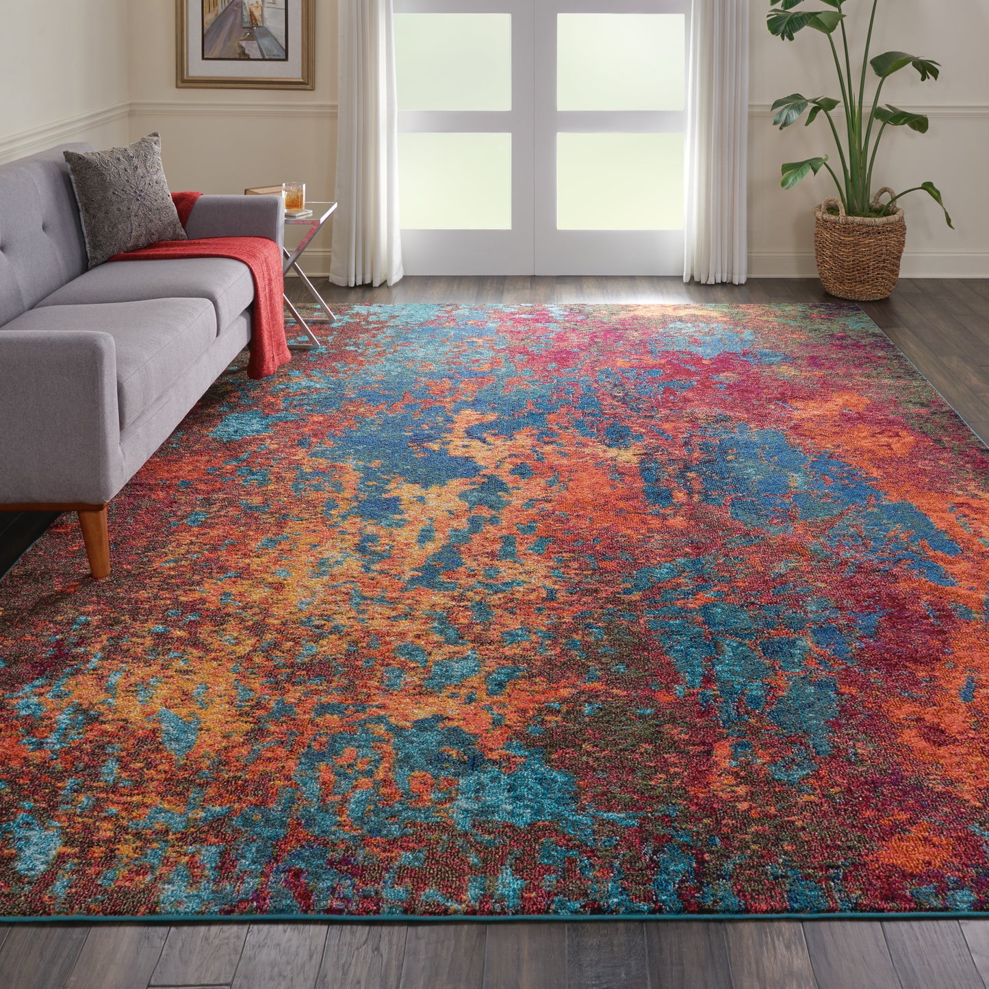 Nourison Celestial 10' x 14' Atlantic Modern Indoor Rug