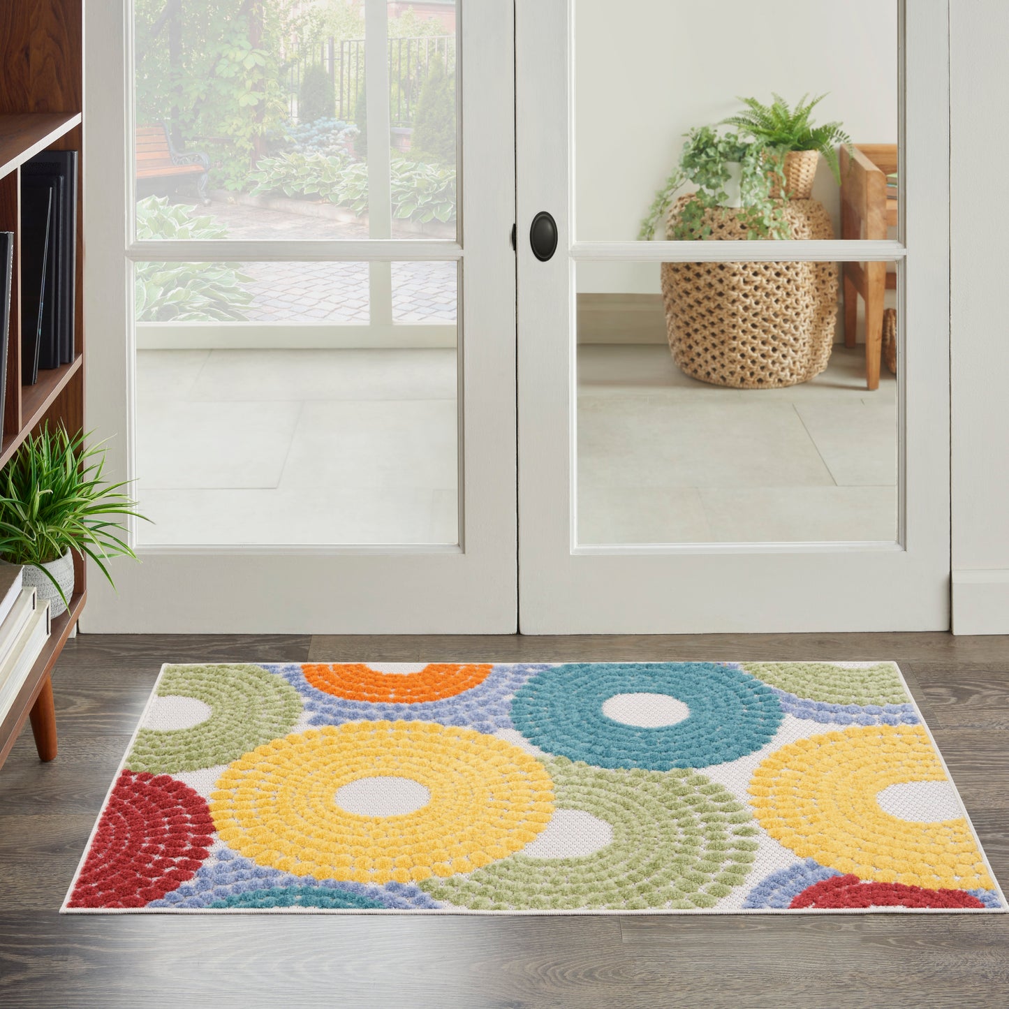 Nourison Aloha 2'8" x 4' Multicolor Modern Rug