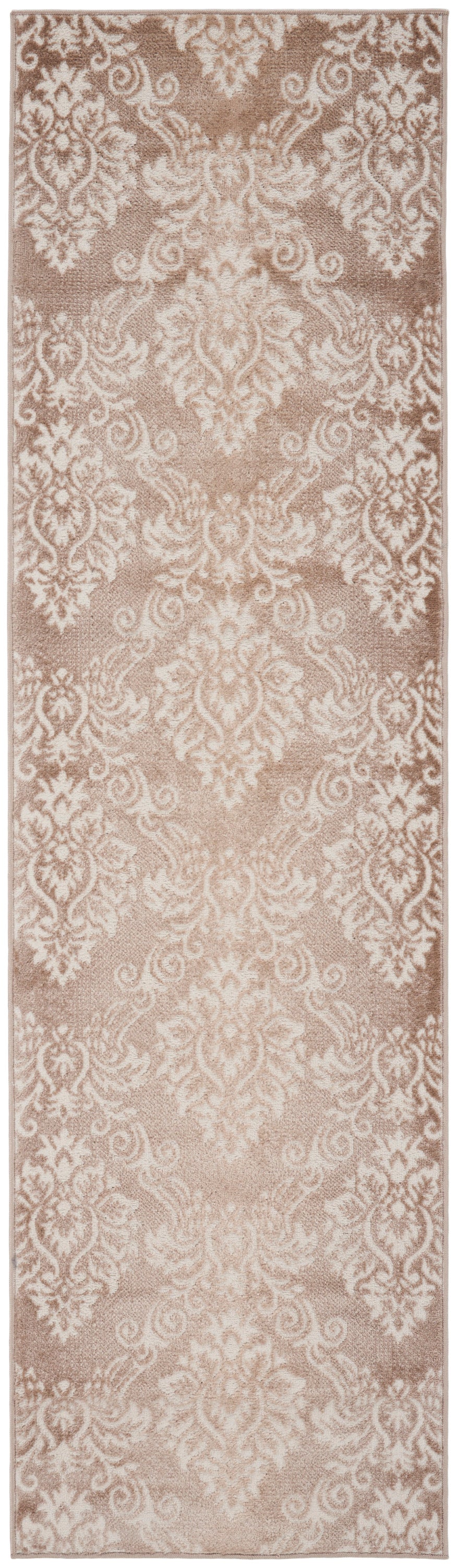 Nourison Elation 2'3" x 7'6" Ivory Mocha Vintage Indoor Rug