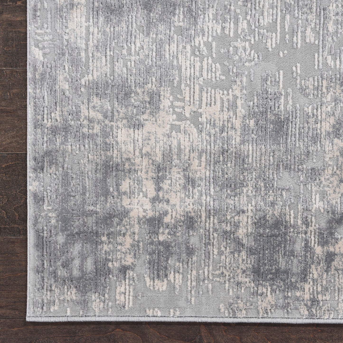 Nourison Rustic Textures 7'10" x 10'6" Ivory/Silver Modern Indoor Rug