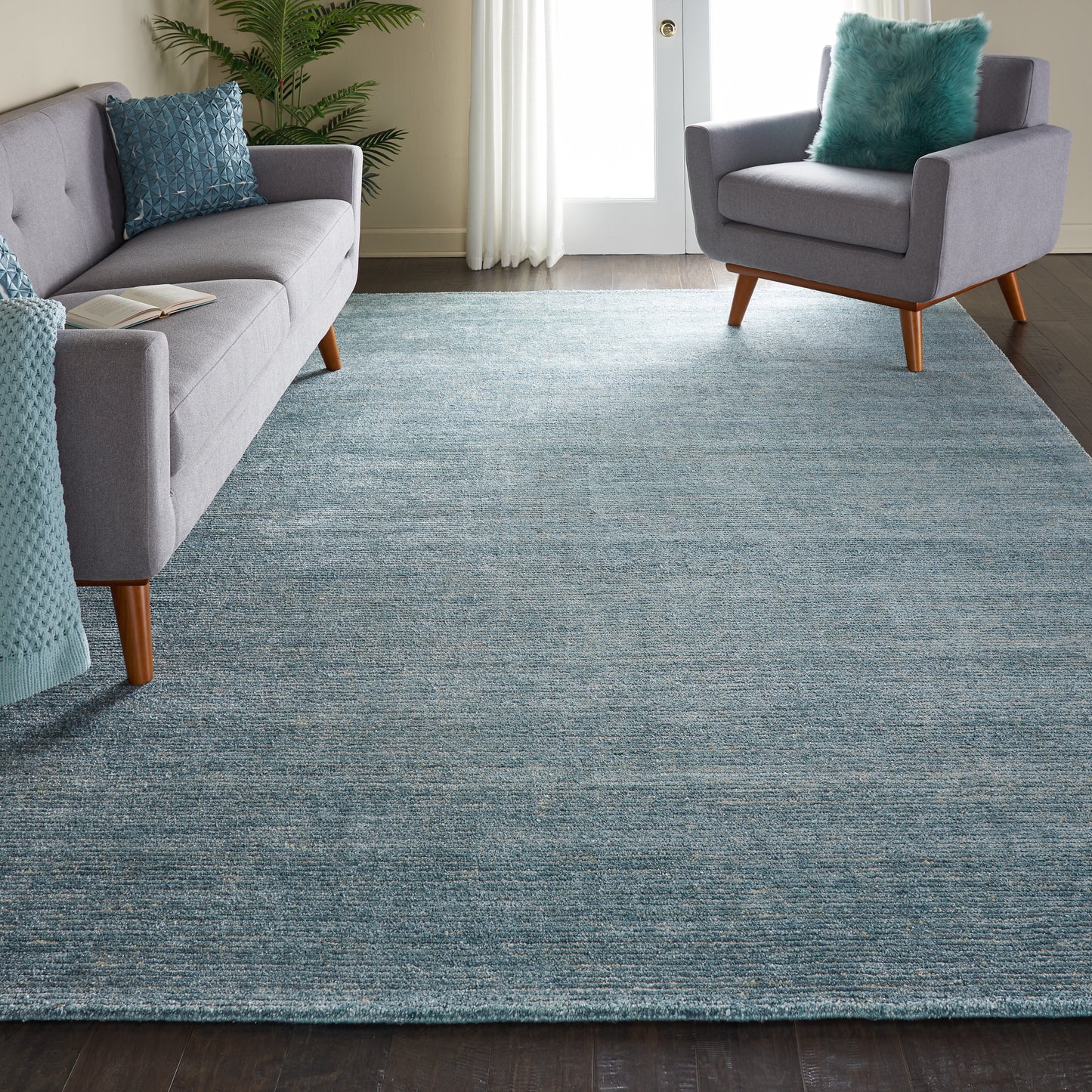 Nourison Weston 9'6" x 13' Seafoam Modern Indoor Rug