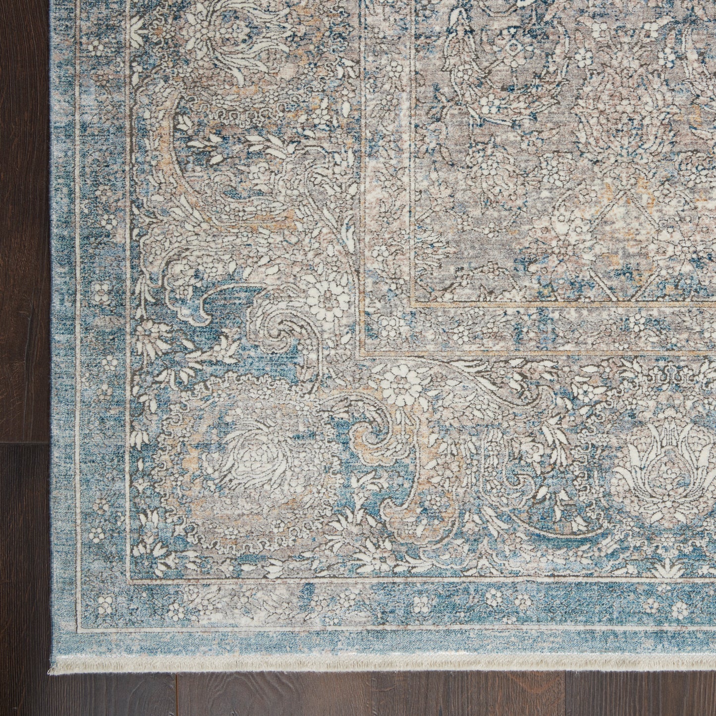 Nourison Starry Nights 8'6" x 11'6" Cream Blue Vintage Indoor Rug