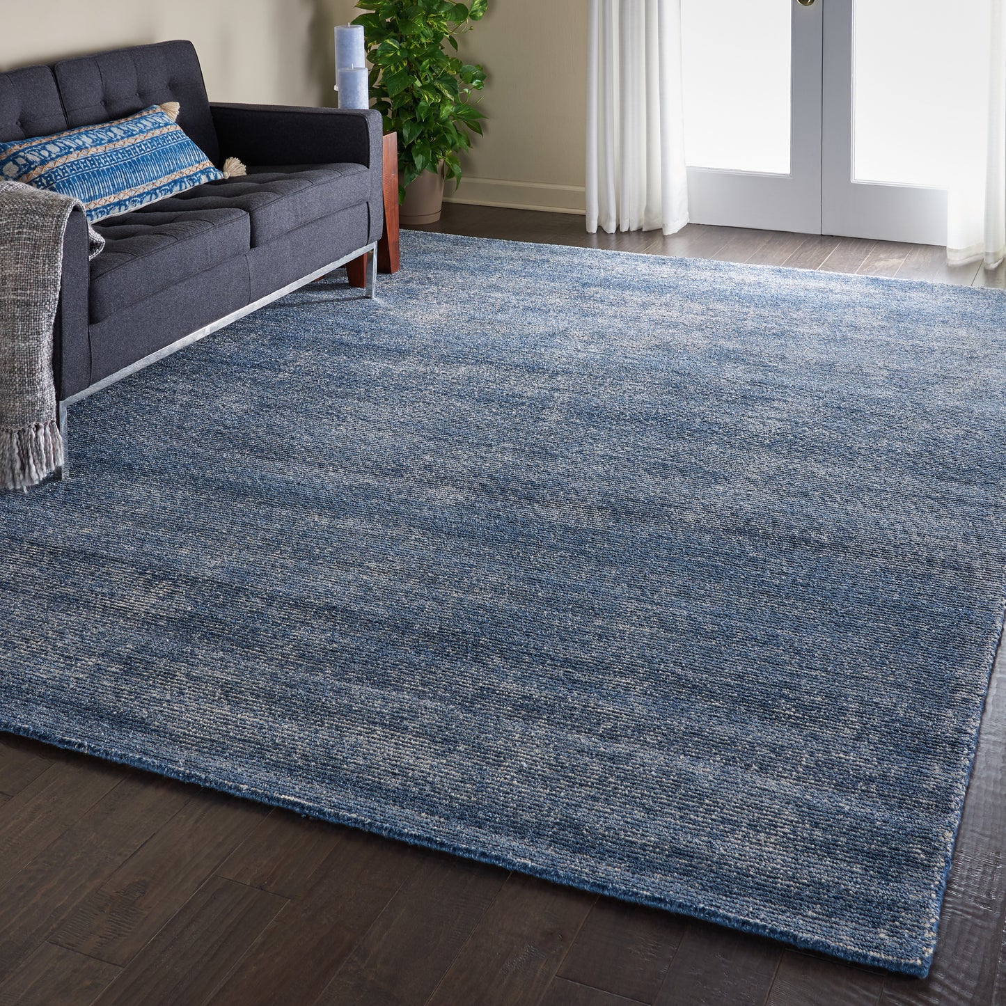 Nourison Weston 8' x 10'6" Aegean Blue Modern Indoor Rug