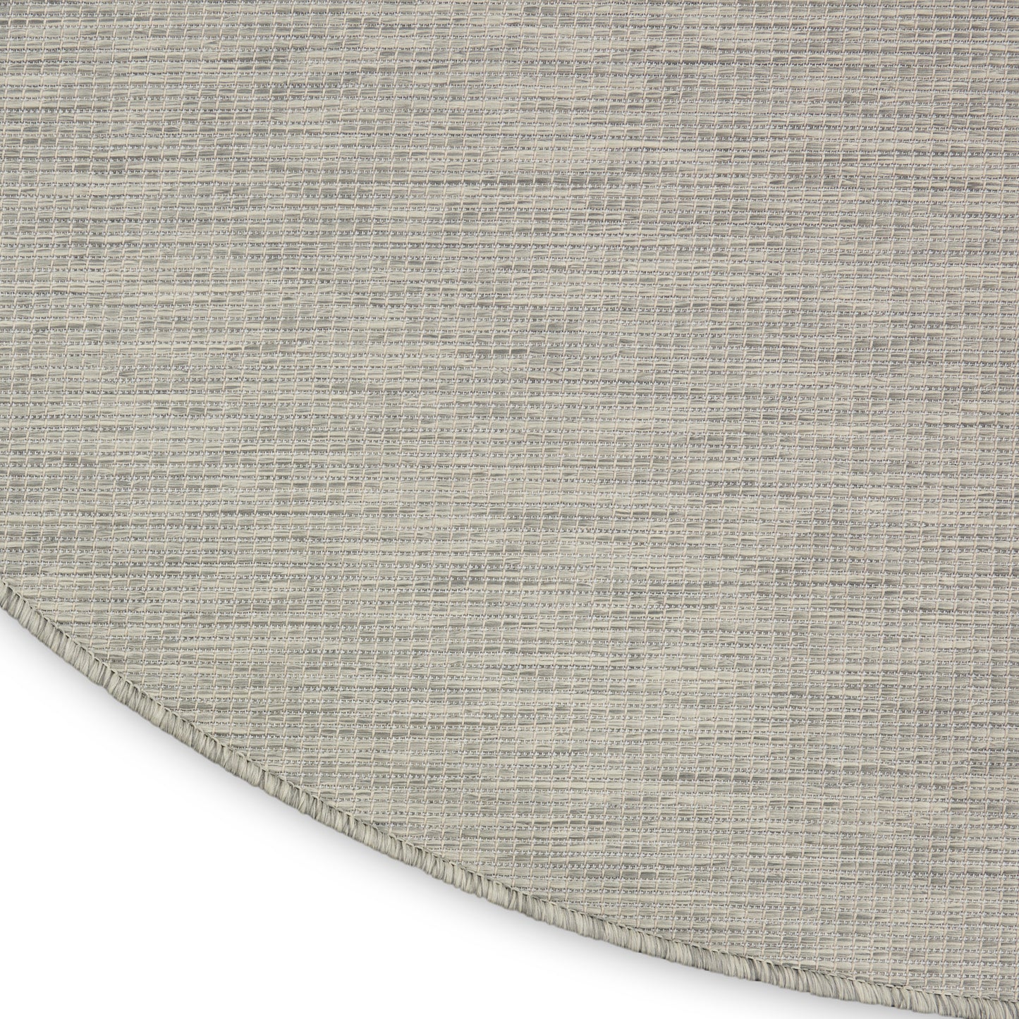 Nourison Positano 6' x Round Light Grey Modern Rug