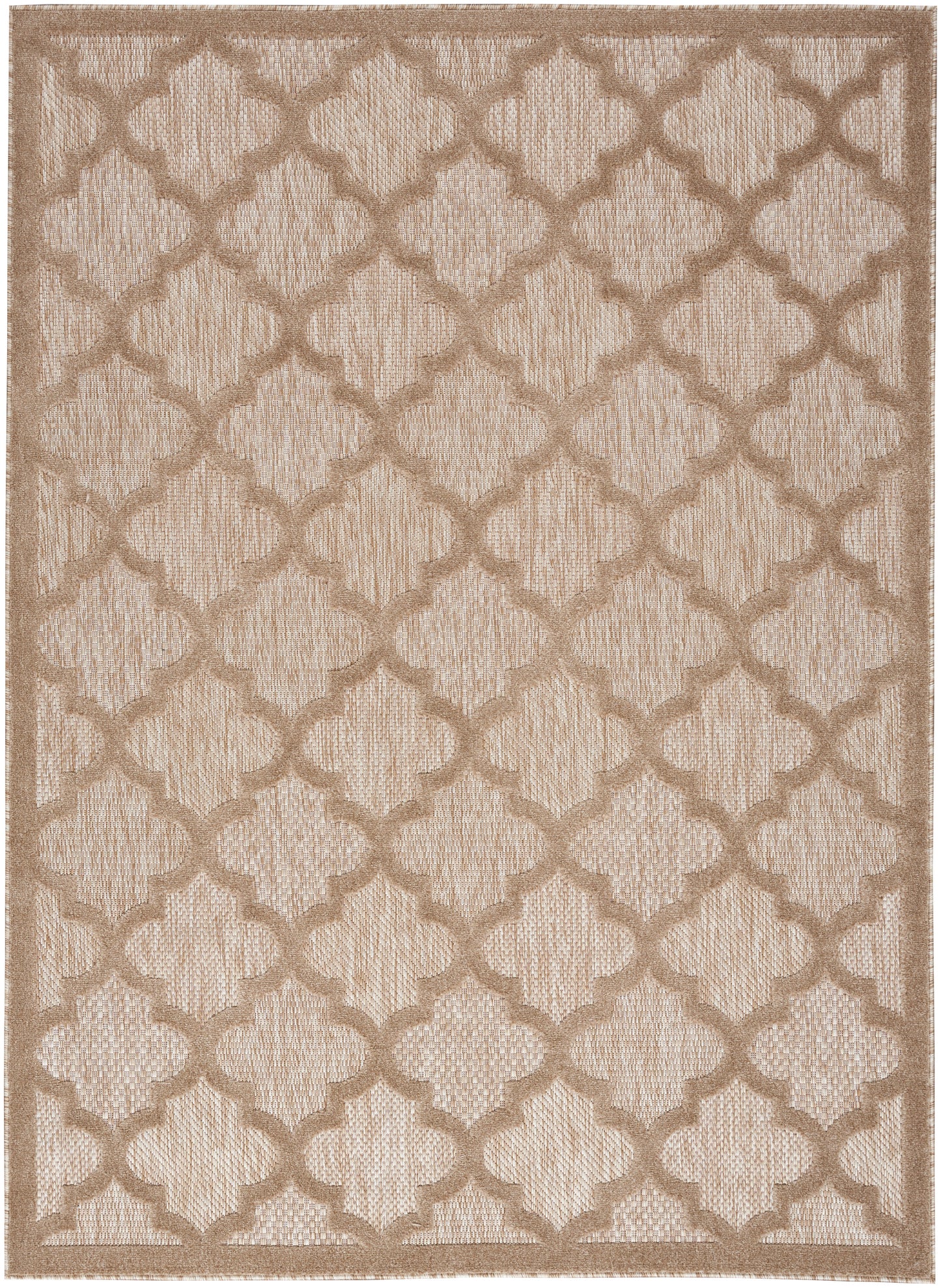 Nourison Easy Care 5' x 7' Natural Beige Modern Rug