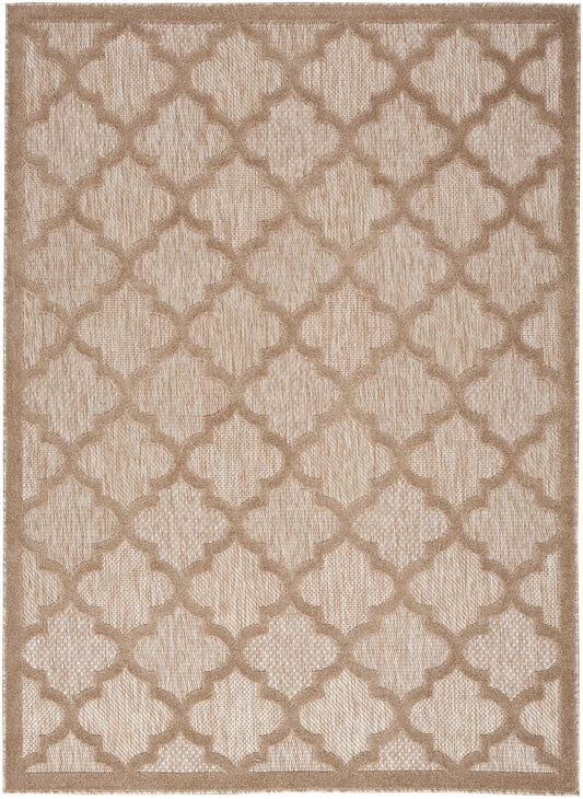 Nourison Easy Care 5' x 7' Natural Beige Modern Rug