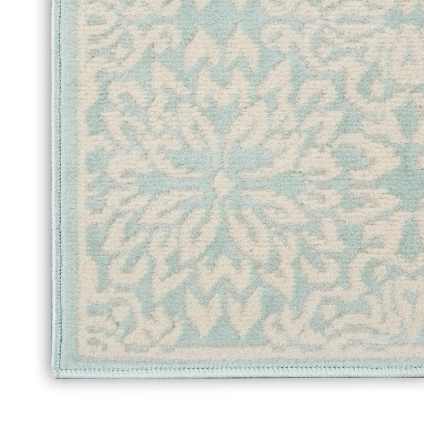 Nourison Jubilant 2'3" x 7'3" Ivory Green Farmhouse Indoor Rug