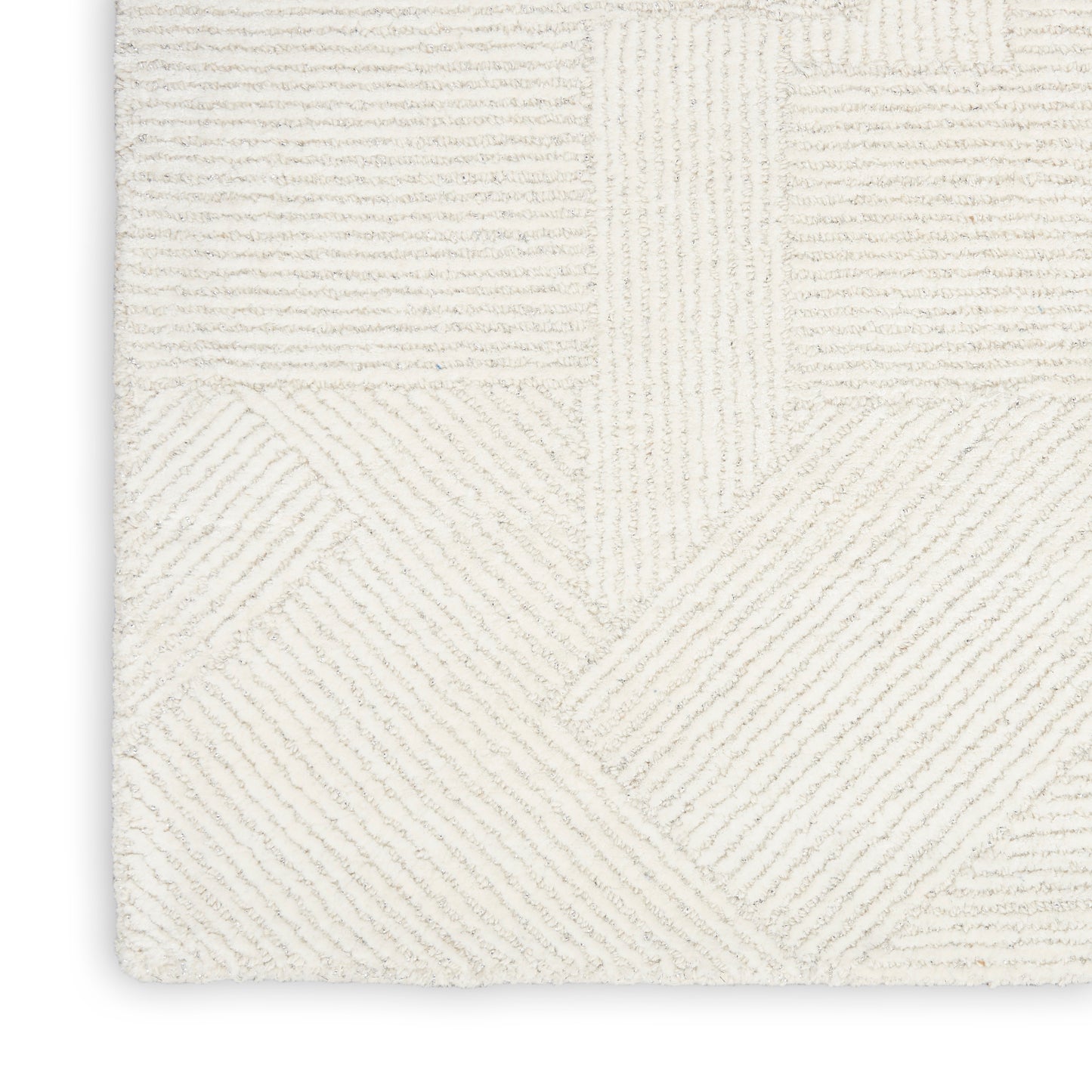 Michael Amini Ma30 Star 7'9" x 9'9" Ivory Modern Indoor Rug