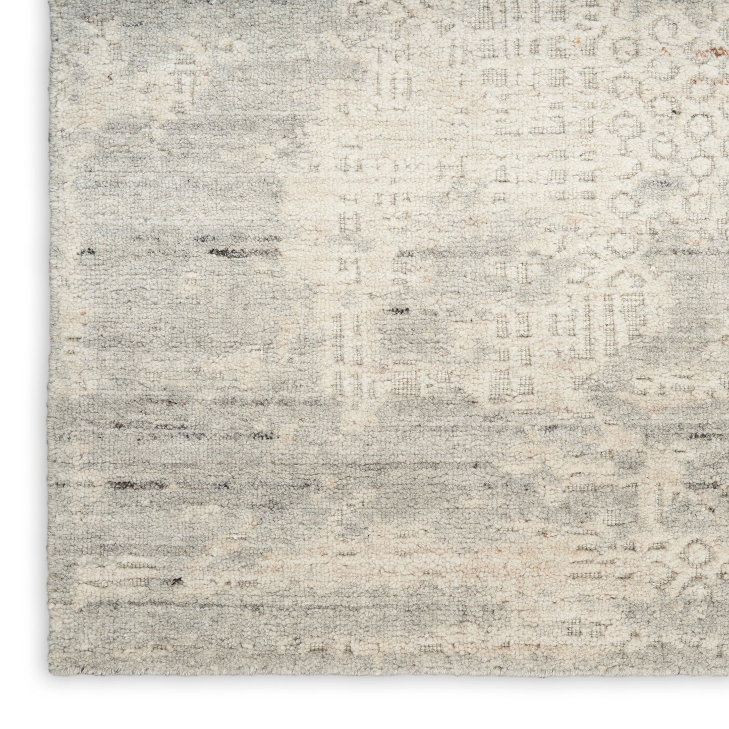 Nourison Harmony 9'9" x 13'9" Ivory Grey Modern Indoor Rug