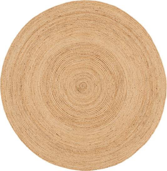 Nourison Natural Jute 6' x Round Natural Farmhouse Indoor Rug