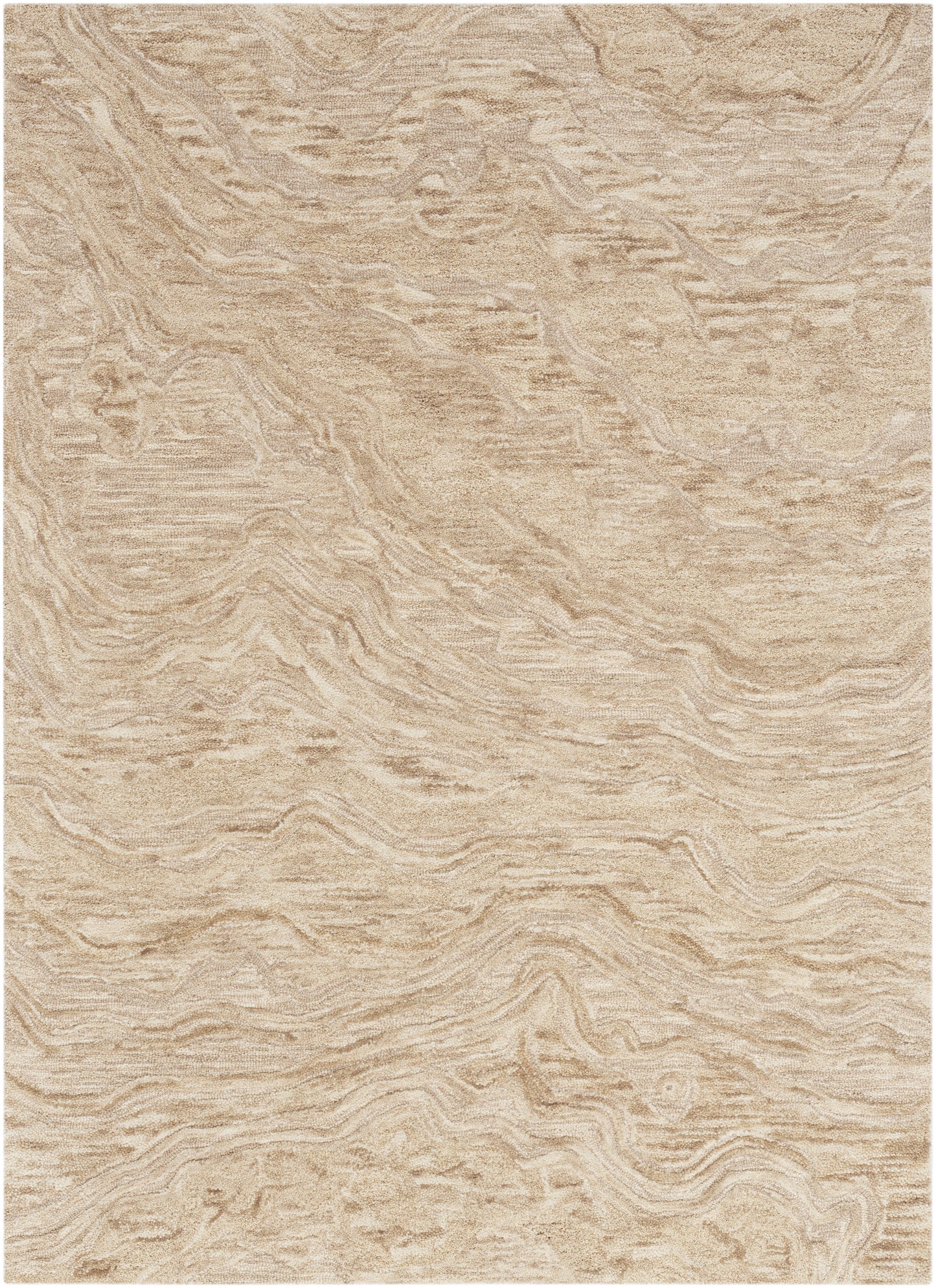 Nourison Graceful 3'9" x 5'9" Taupe Modern Indoor Rug