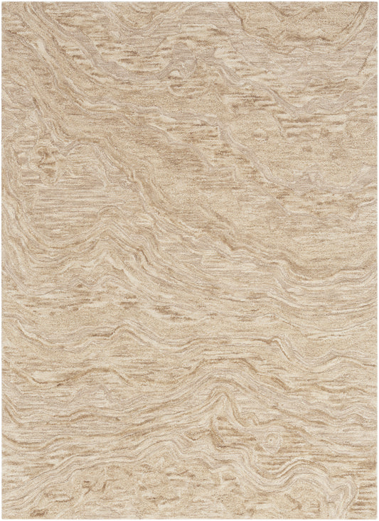 Nourison Graceful 3'9" x 5'9" Taupe Modern Indoor Rug