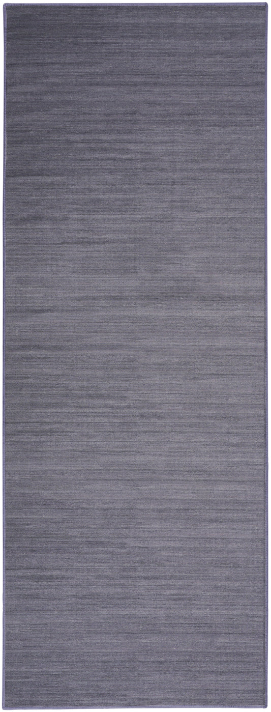 Nourison Washable Essentials 2' x 6' Navy Modern Indoor Rug