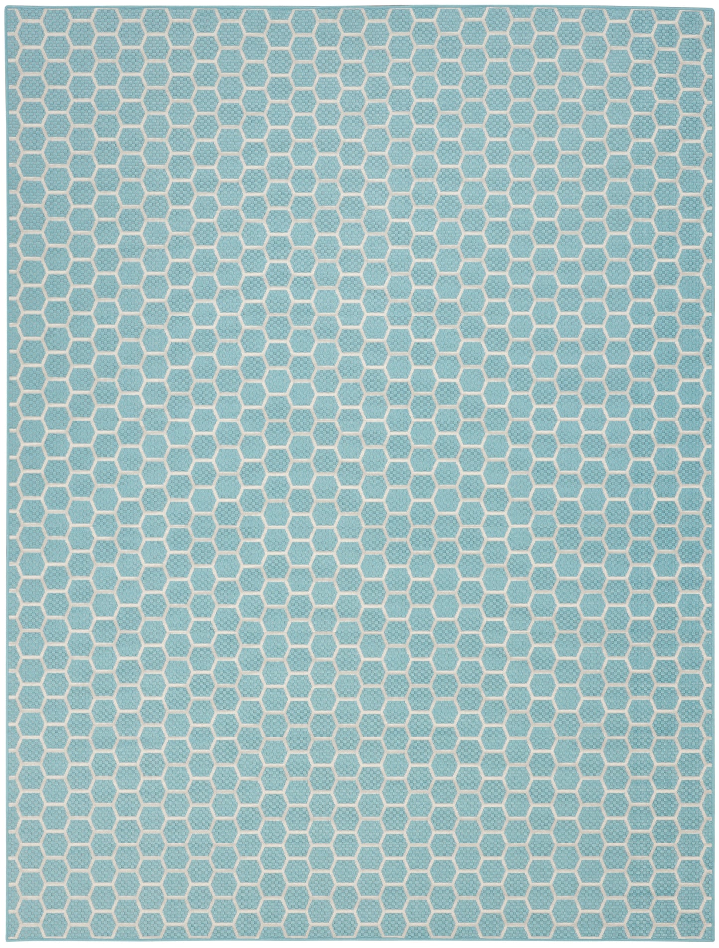 Nourison Twist Reversible 8' x 10' Aqua Modern Rug