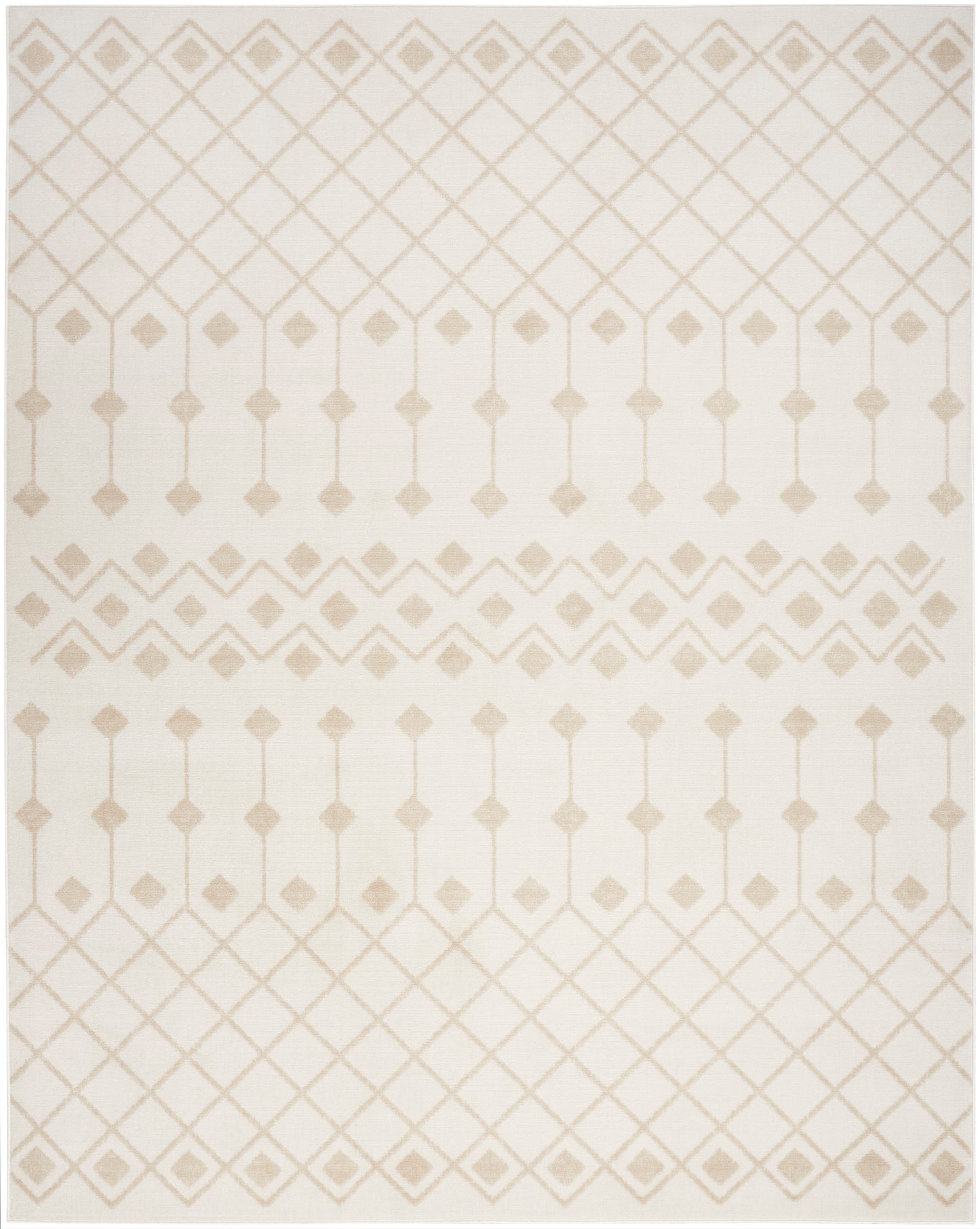 Nourison Grafix 5'3" x 7'3" Ivory Beige Bohemian Indoor Rug