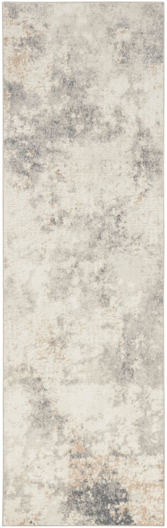 Calvin Klein CK005 Enchanting 2'3" x 7'3" Ivory Grey Modern Indoor Rug