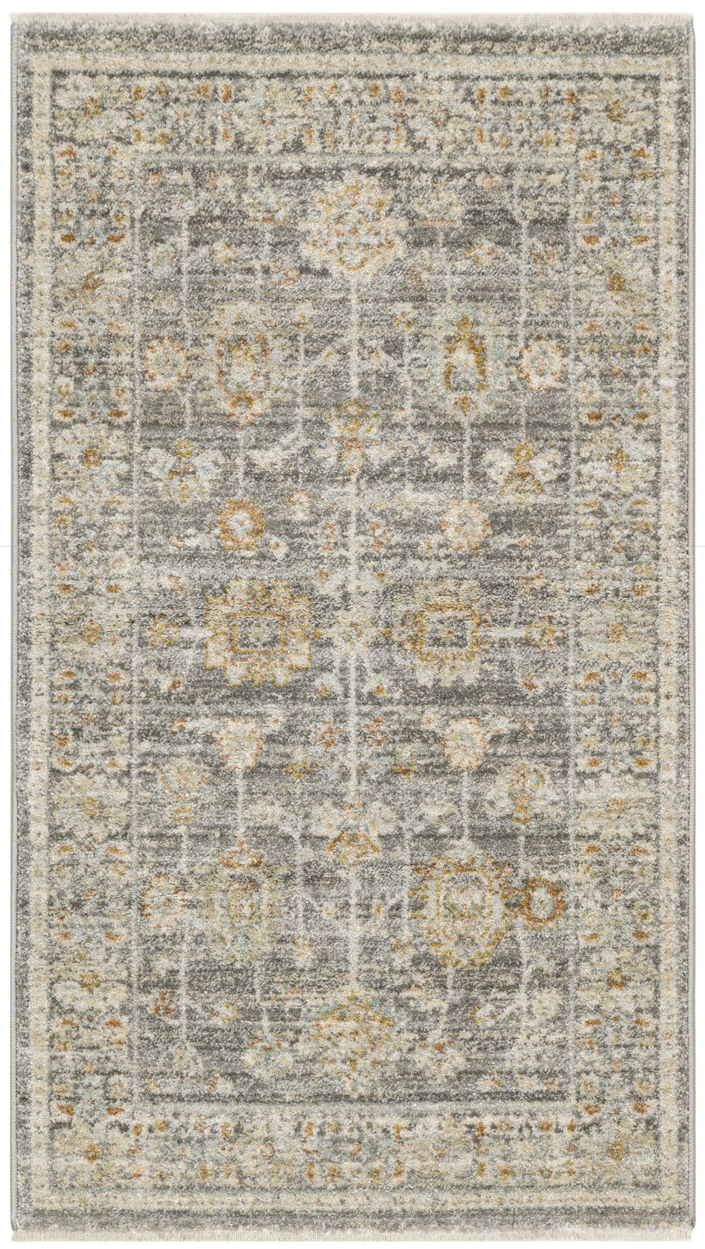 Nourison Traditional Home 2'6" x 4'6" Grey Vintage Indoor Rug