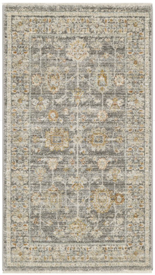 Nourison Traditional Home 2'6" x 4'6" Grey Vintage Indoor Rug